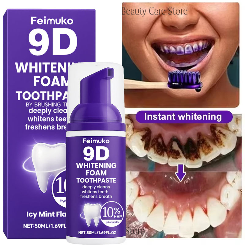 Teeth Whitening Natural - 9D Fioletowa Pasta do Zębów w