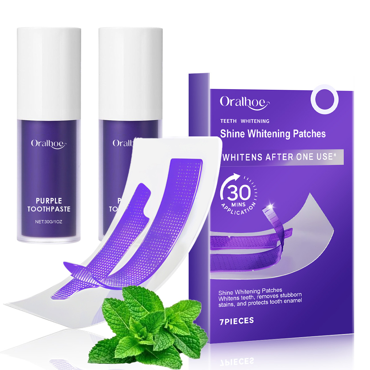 Teeth Whitening In Office - Fioletowy Zestaw do Wybielania Zębów –