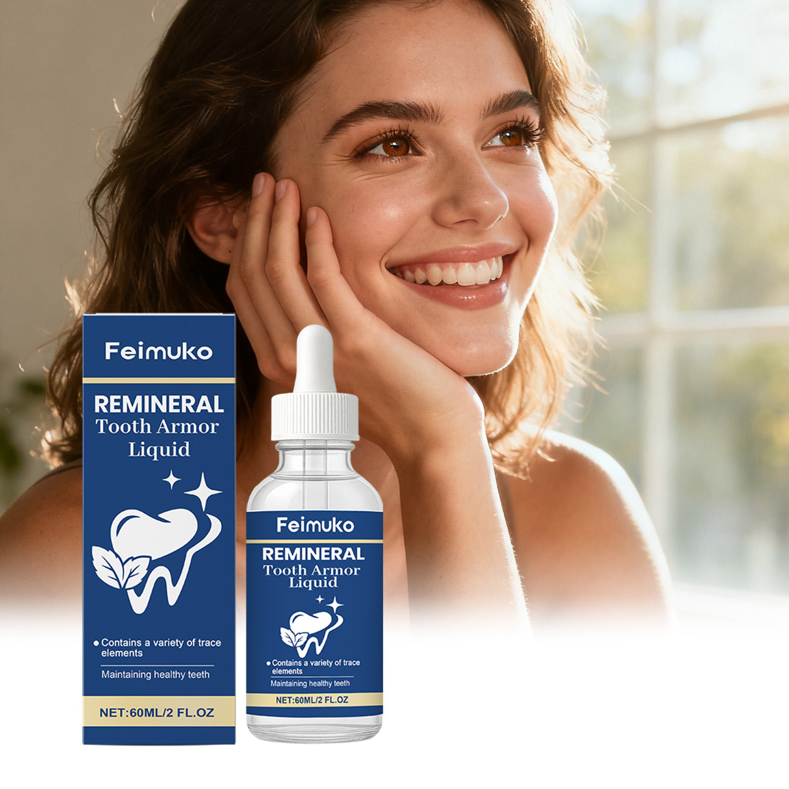 Teeth Whitening Natural - Nano płyn do ochrony zębów, szkliwo