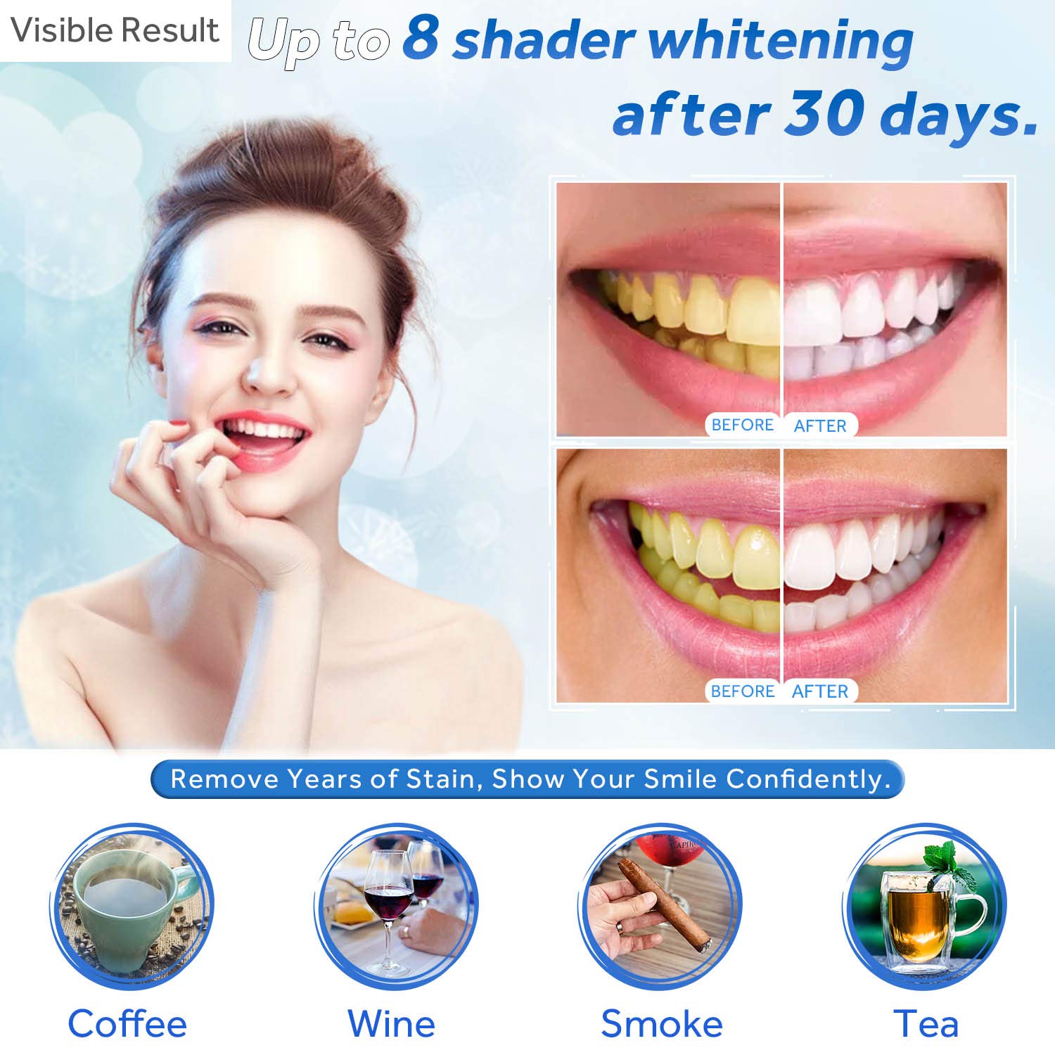 Żel do wybielania zębów w strz – Teeth Whitening Charcoal Powder recenzja i cena