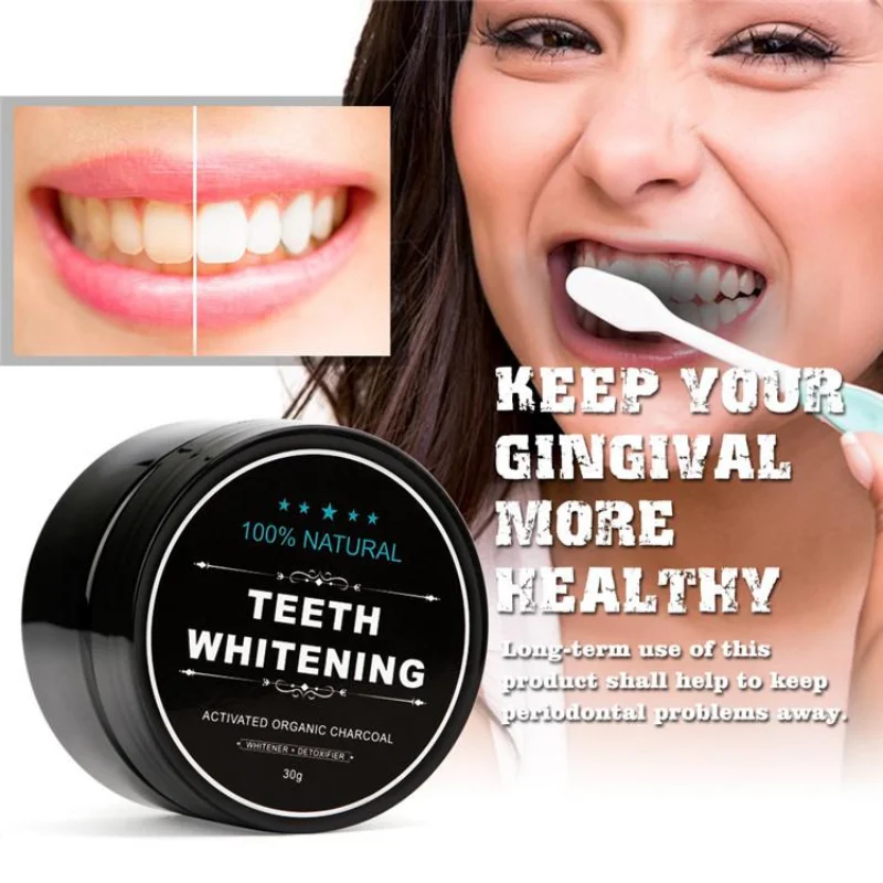 Proszek do zębów z węglem drze – Teeth Whitening Charcoal Powder recenzja i cena