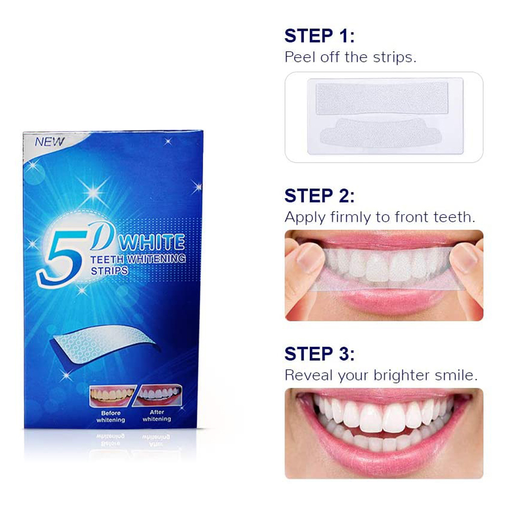 Paski do wybielania zębów 5D,  – Teeth Whitening Street recenzja i cena