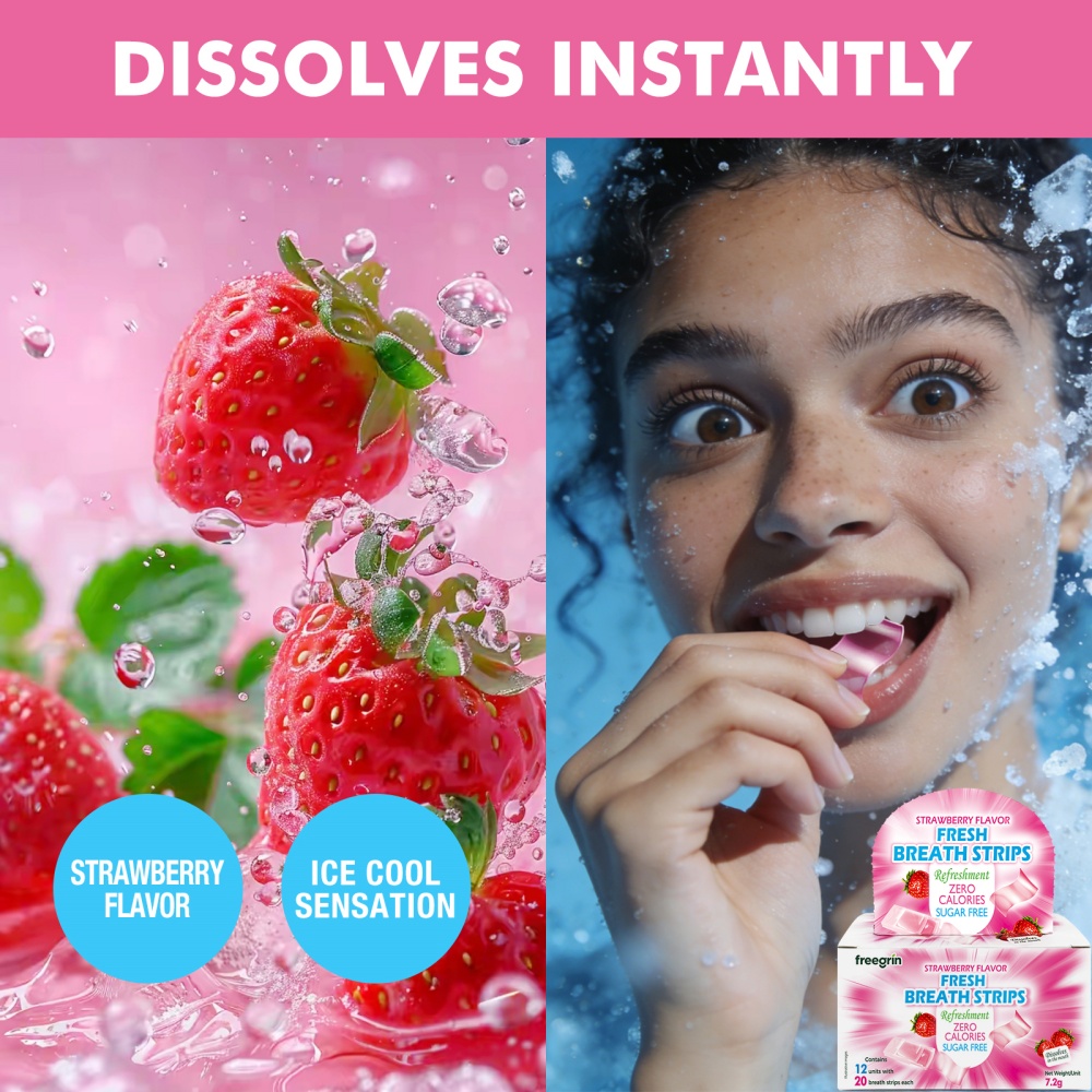 Odświeżacz oddechu Cool Strawb – Teeth Whitening In Office recenzja i cena